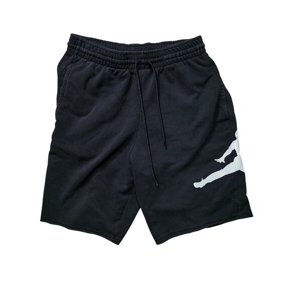Nike Jordan Jumpman Logo Fleece Shorts Men’s M Black DB1812-010 - Picture 1 of 8